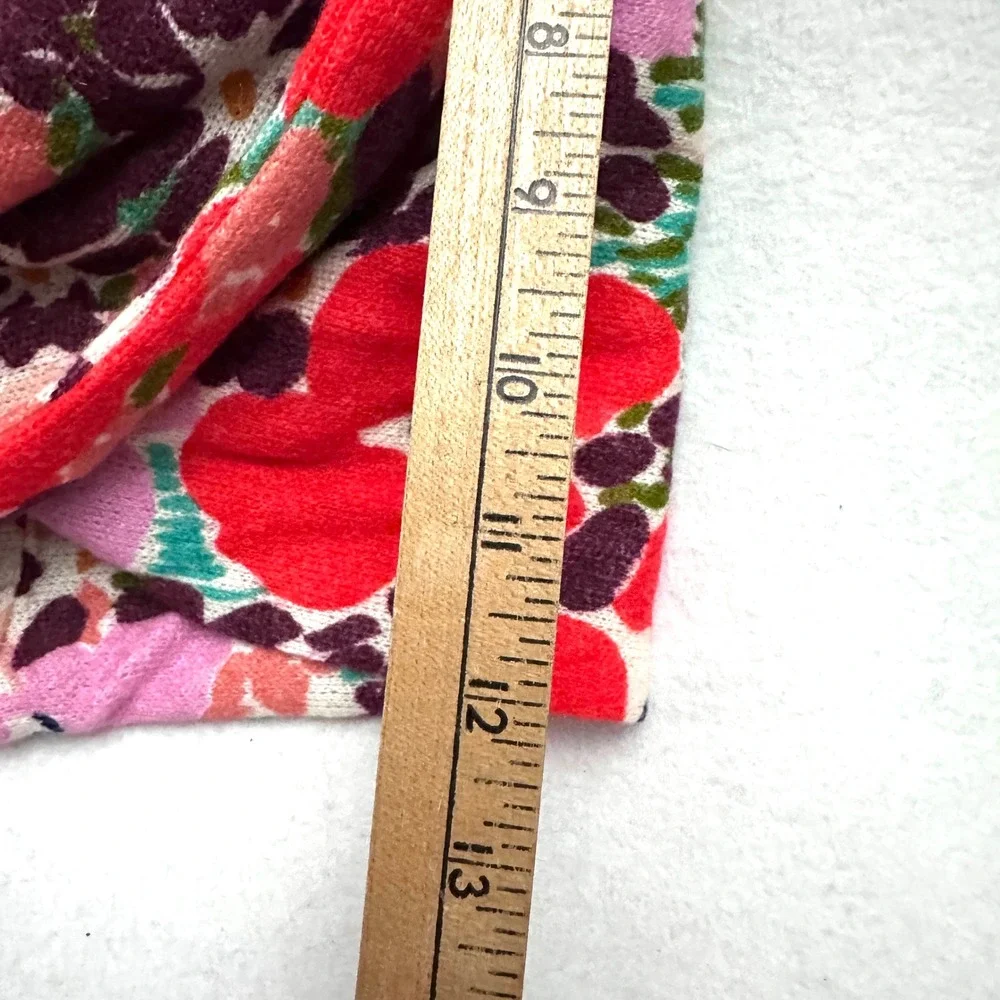 Madison 88 Anthropologie Wool Floral Infinity Snood Scarf Knit